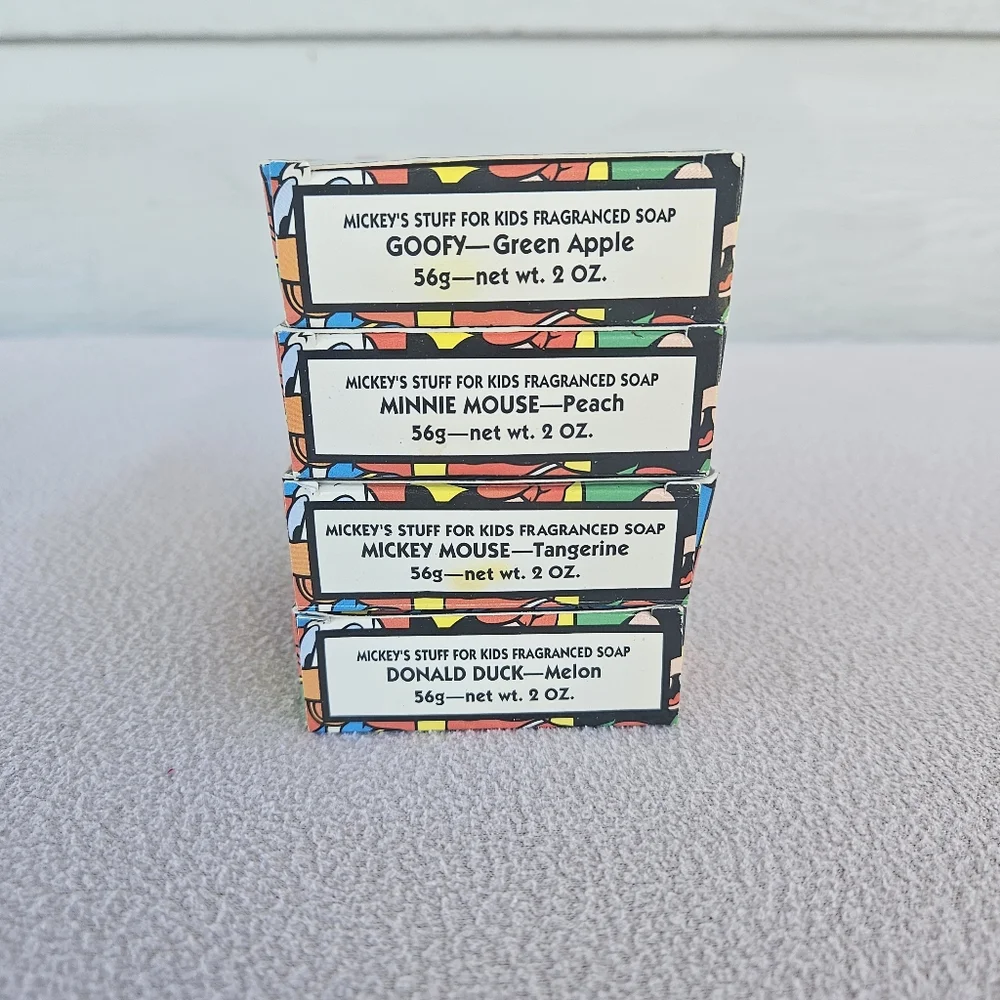 VTG Avon Disney Kids Soap Mickey Mouse Minnie Mouse Donald Duck Goofy 1996